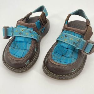 Chaco Blue Sandals Water Hiking Shoes Kids 11